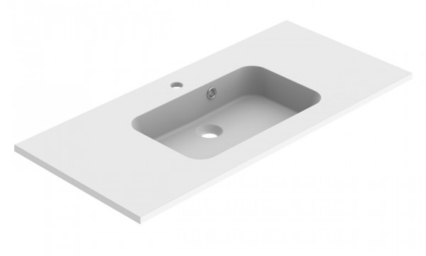 Allibert Vanity Washbasin STYLE 1 hole 18x465mm White Mat | 1005 mm | In the Middle