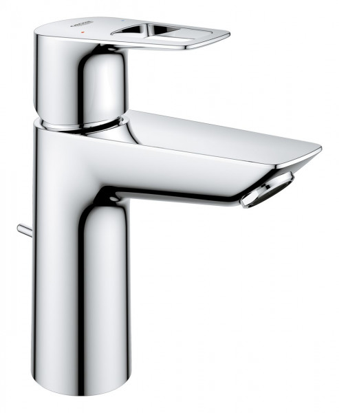 Single Hole Mixer Tap Grohe BauLoop with pop-up waste set Chrome