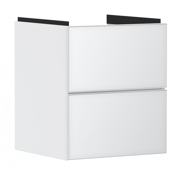 Cloakroom Vanity Unit Hansgrohe Xevolos E built-in 2 drawers 480x475x555mm White Matt/Metallic White