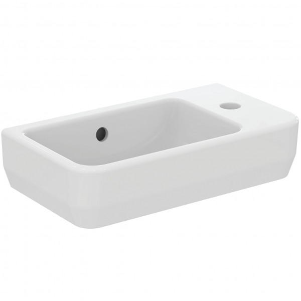 Cloakroom Basin Ideal Standard i.life S 1 right hole, With overflow 450x140x250mm White