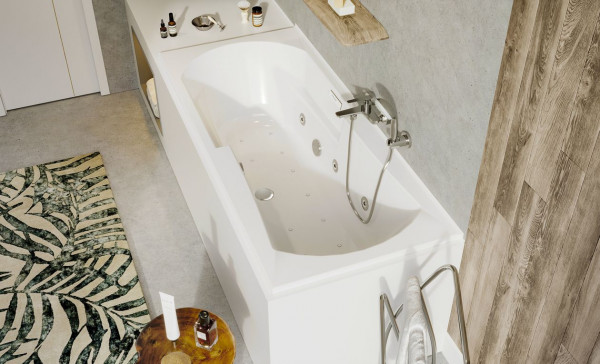 Whirlpool bath rectangular Allibert ESSENTIA NAMEA 750mm White