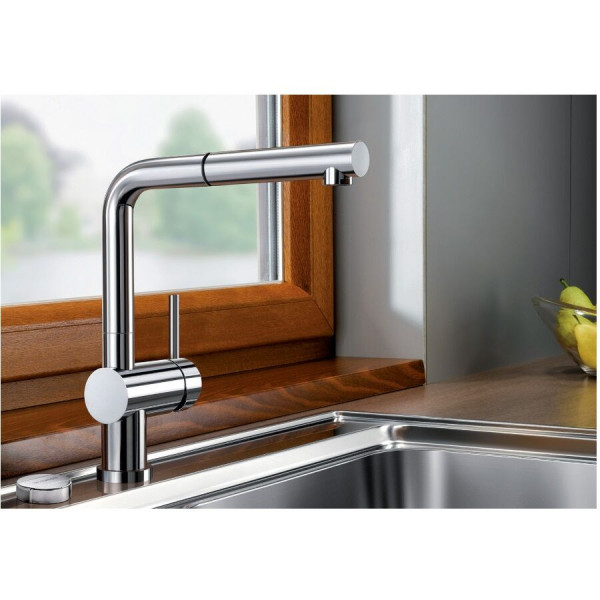 Blanco Pull Out Kitchen Tap LINUS-S-F Low pressure Chrome
