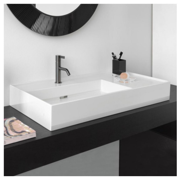Laufen Vanity Washbasin Kartell by Laufen without tap hole 90x46x120cm White