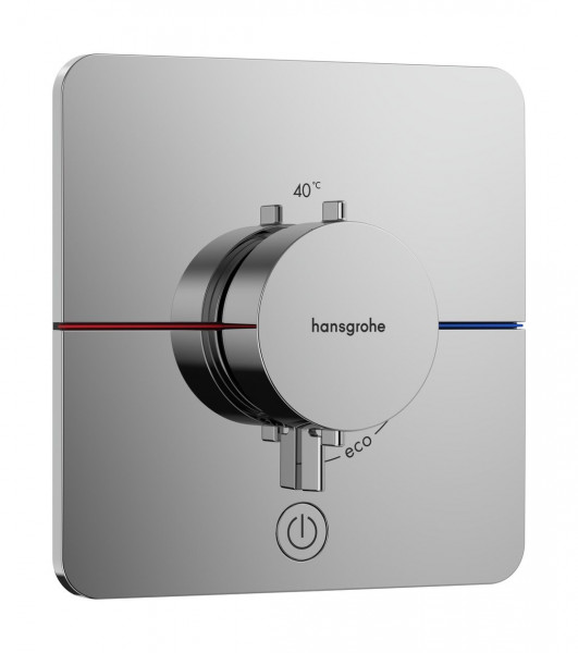 Thermostatic Shower Mixer Hansgrohe ShowerSelect Comfort Q 1 outlet Recessed with additional outlet 155x155mm Chrome
