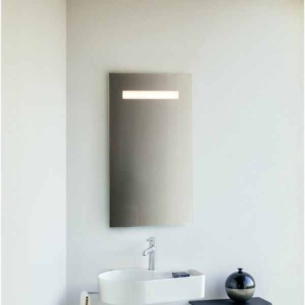 Illuminated Bathroom Mirror Laufen LEELO touch-sensitive 450x800mm Silver anodised/reflective
