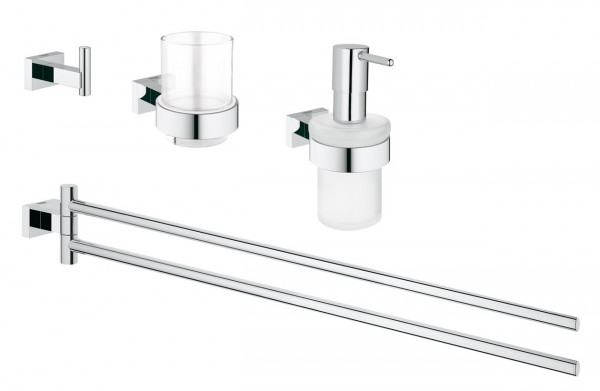 Grohe Essentials Cube 4-in-1 Bathroom Accessories Set