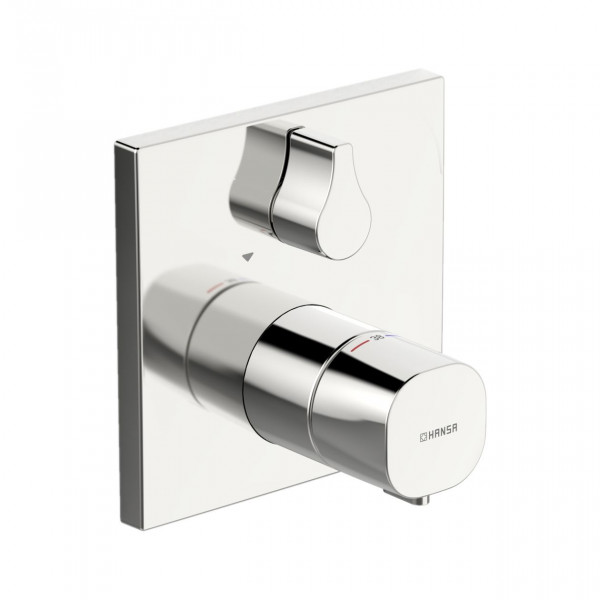 Thermostatic Shower Mixer Hansa LIVING Square, built-in Chrome