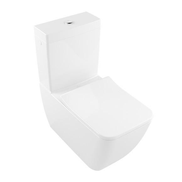 Villeroy and Boch Washdown Toilet For Close-Coupled Toilet-Suite Rimless 375 x 700 mm Venticello (4612R0 ) Standard