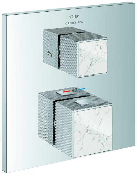 Thermostatic Shower Mixer Grohe Allure Brilliant Private Collection 2 outlets Chrome/White Attica 24429000