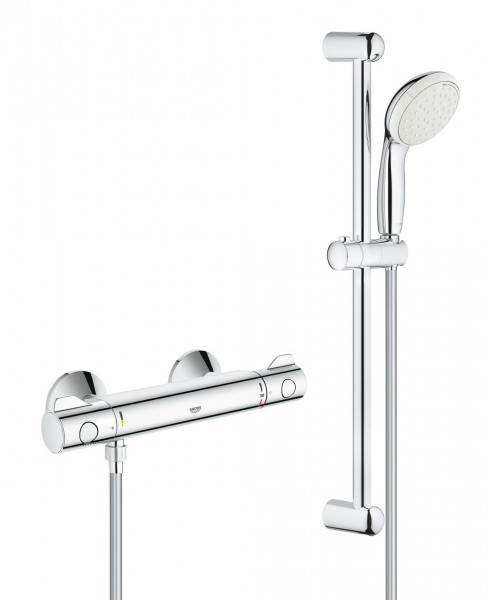 Grohe Grohtherm 800 Thermostat shower mixer with Shower Set 34565001