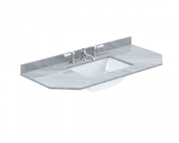 Vanity Basin Bayswater Victrion Angled Marble Top Grey | 1000 mm | 3 Tap Holes