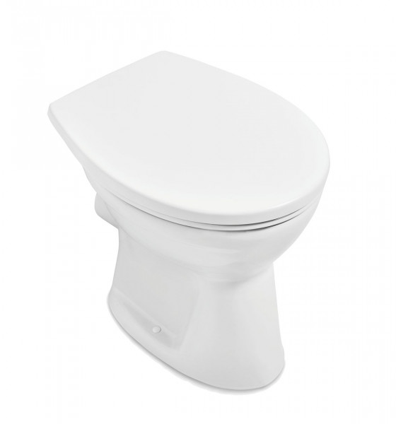 Freestanding Toilet Villeroy and Boch O.novo Flat bottom without flange DirectFlush Oval horizontal 360x395mm Alpine White