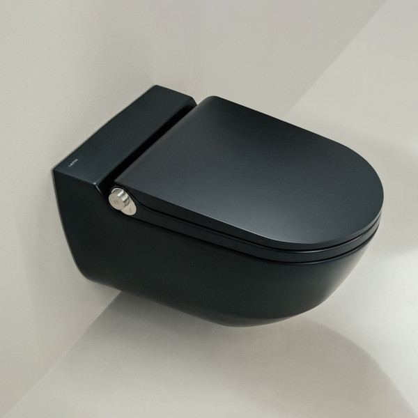 Japanese Toilet Laufen CLEANET RIVA 600x355mm Black Mat