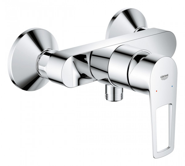 Wall Mounted Shower Mixer Grohe BauLoop Chrome