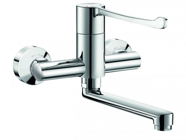 Delabie Wall Mounted Tap L200 Chrome
