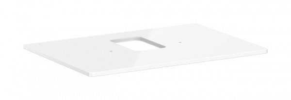 Console Unit Hansgrohe Xelu Q 1 Hole in the center for 225 mm basin 780x550mm Glossy White
