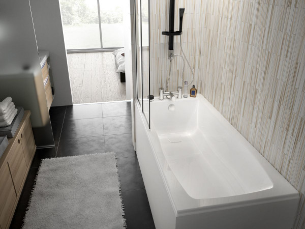 Allibert Standard Bath COSMO White 1800 x 800 x 530-545 mm