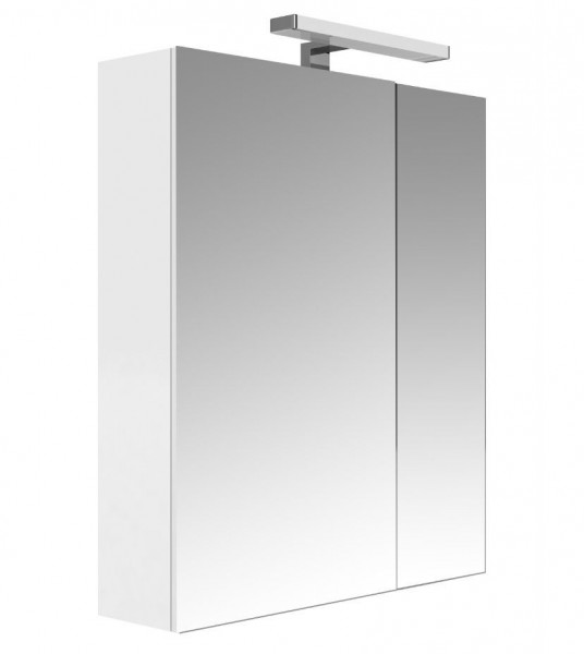 Allibert Bathroom Mirror Cabinet VDE JUNO 2 doors 600x752x160mm Glossy White
