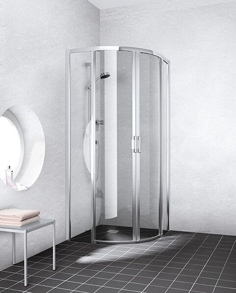 Kermi Shower Enclosure LIGA Quadrant Swing doors 2000 x 800 mm Clear LIC55080201AK