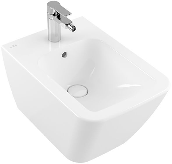 Villeroy and Boch Wall-mounted bidet with overflow Finion (446500) Alpine White