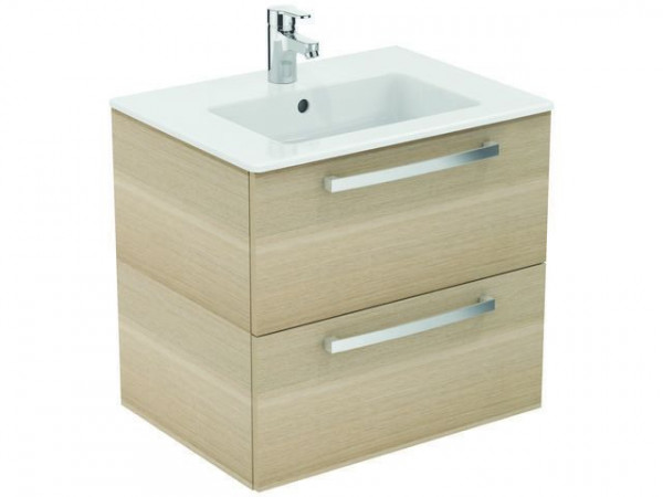 Ideal Standard Bathroom Set EUROVIT+ Washbasin 1 Hole and Furniture 565x610mm Glossy White