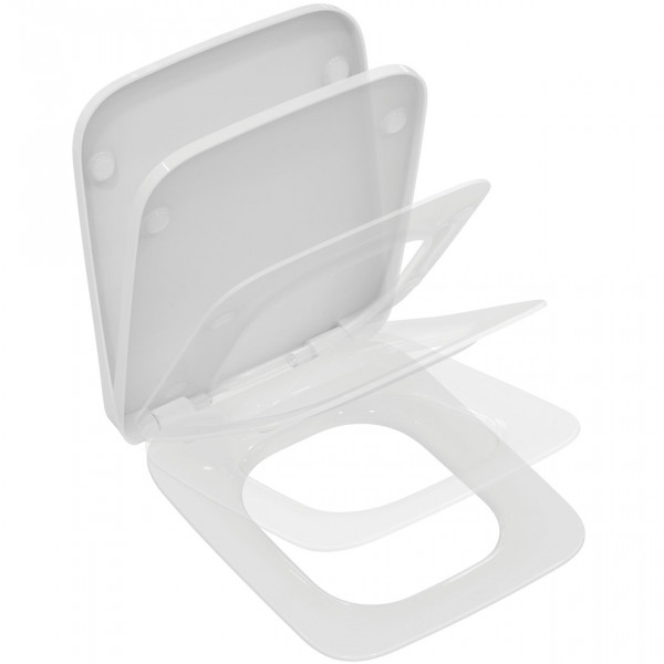 Ideal Standard D Shaped Toilet Seat STRADA II White with Softclose
