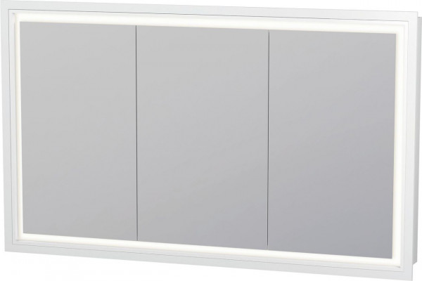 Bathroom Mirror Cabinet Duravit L-Cube built-in, 3 doors, E socket 1200x700mm White Matt LC7653018180000