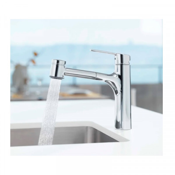 Kitchen Mixer Tap Hansa RONDA Low pressure, for open water heaters, 2 jets Chrome