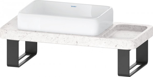 Bathroom Set Duravit Qatego Washbasin and support console 1000x400x450mm Polished Marble D4800400