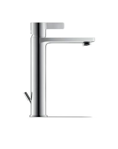 Tall Basin Tap Duravit D-Neo with waste fitting, with pull cord Chrome