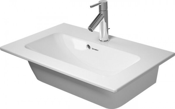 Duravit Rectangular Cloakroom Basin for Compact Furniture Me by Starck White Sanitary Ceramic 630 mm 2342630000