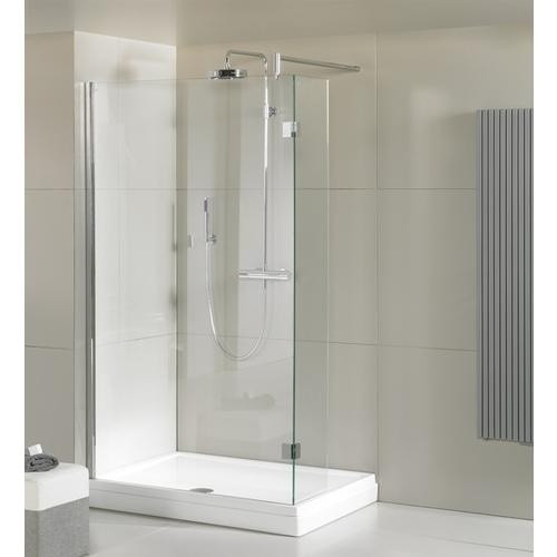 Riho Rectangular Shower Tray Davos Feet and Panel 1300x900mm White