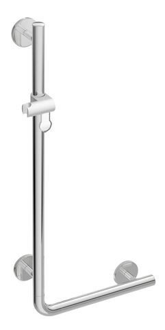 Hewi Grab Rail L-shaped WARM TOUCH with shower head holder  950.33.22054