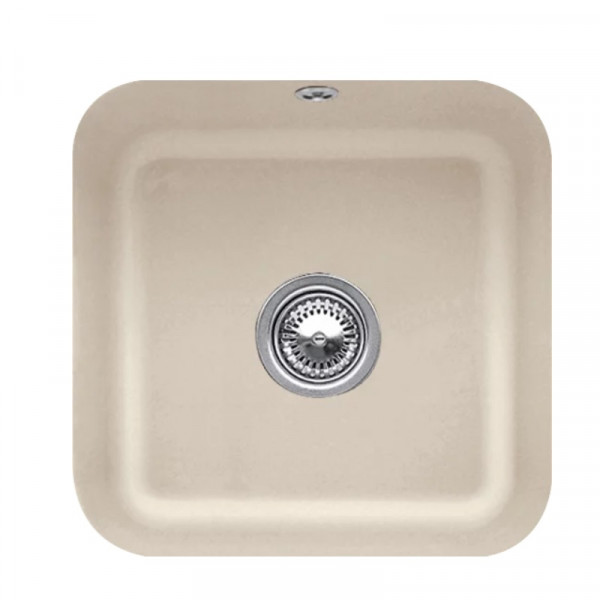 Villeroy and Boch Undermount Sink Cisterna 50 Manual Draining Almond CeramicPlus