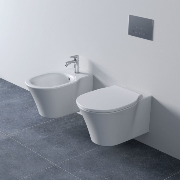 Wall Hung Bidet Ideal Standard CONNECT AIR 1 hole, concealed fixing 360x295x540mm White