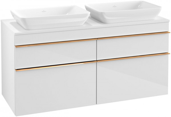 Villeroy and Boch Double Vanity Unit Venticello 1257x606x502mm A94401PD A94405DH