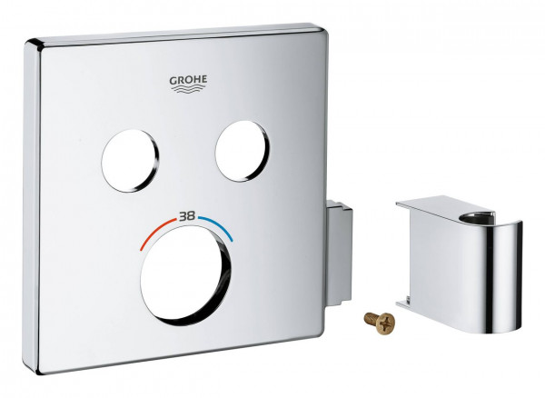 Grohe Rosette For Thermostat with 2 shut-off valves Chrome
