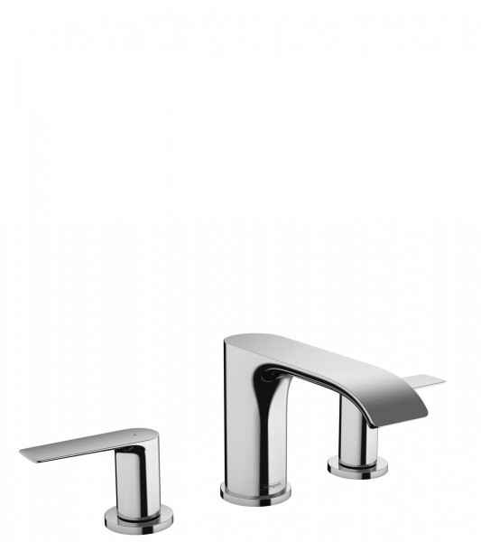 Freestanding 2 Handle Basin Tap Hansgrohe Vivenis with pop-up waste 200x115x181mm Chrome