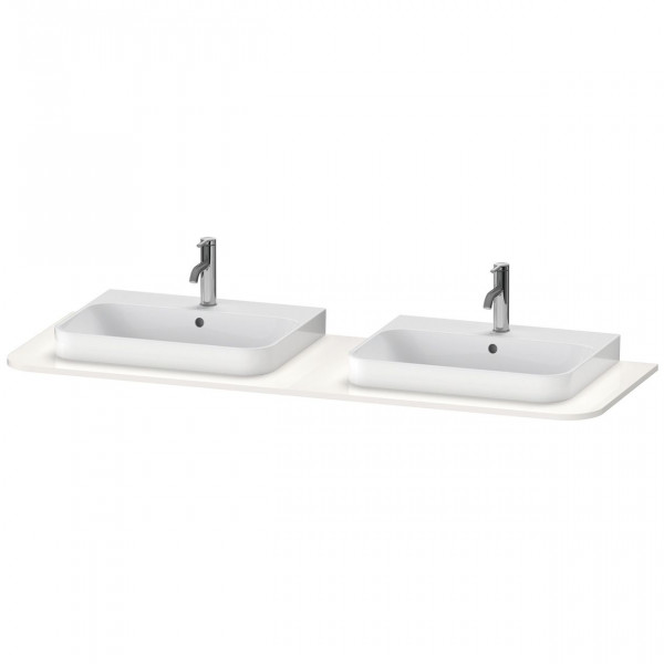 Console Unit Duravit Happy D.2 Plus double washbasin 1600x550mm White high gloss HP032HB2222