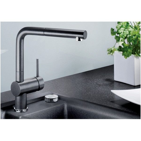 Blanco Pull Out Kitchen Tap LINUS-S Anthracite