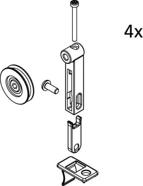 Kermi LIGA Wheels / unhooking system (2534910)