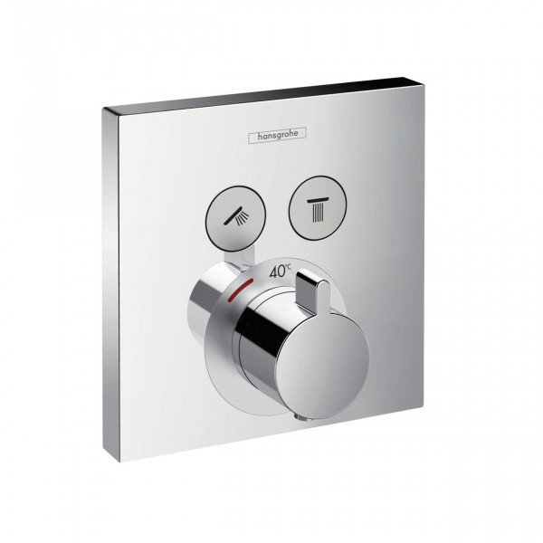 Hansgrohe ShowerSelect thermostat E for concealed installation for 2 outlets
