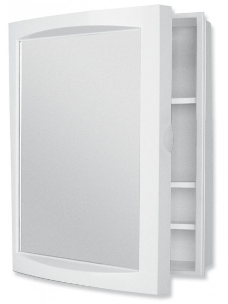 Allibert Bathroom Mirror Cabinet AIDA 1 door 370x470x150mm White Matt