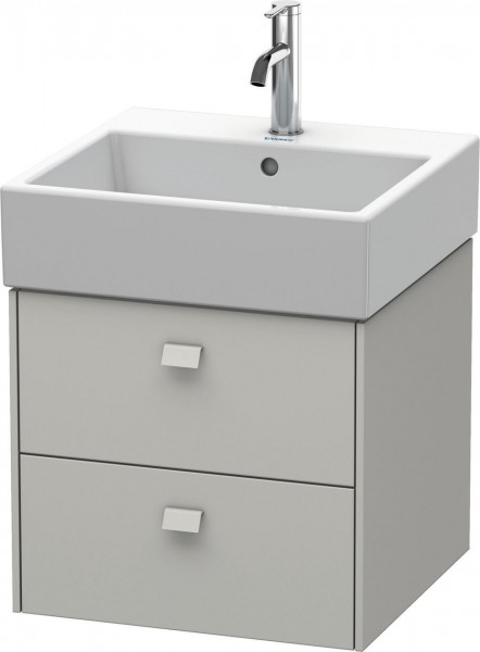 Cloakroom Vanity Unit Duravit Brioso 2 drawers, for Lav. Vero Air 484mm Concrete Grey Matt BR415200707