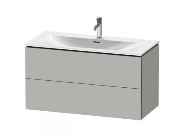 Duravit Vanity Unit L-Cube for 234473 550x720x481mm White High Gloss Lacquer Concrete Grey Matt 1020 mm