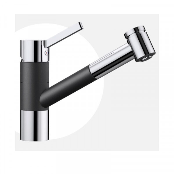 Blanco Pull Out Kitchen Tap TIVO-S Anthracite/Chrome