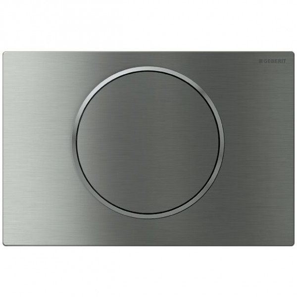 Geberit Flush Plate Sigma10 for stop-and-go flush brushed/polished stainless steel