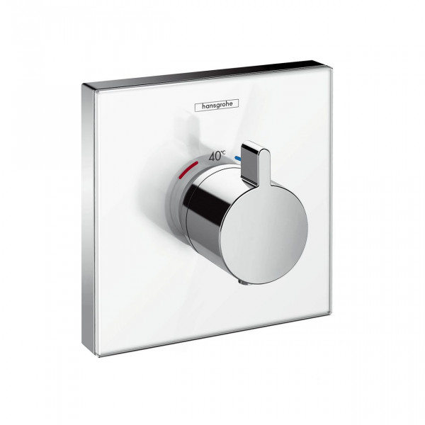 Hansgrohe ShowerSelect Glass Thermostatic mixer highflow for concealed installation 15734400