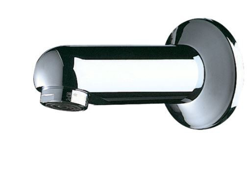 Delabie Fixed spout with plate chromium-plated brass 947151