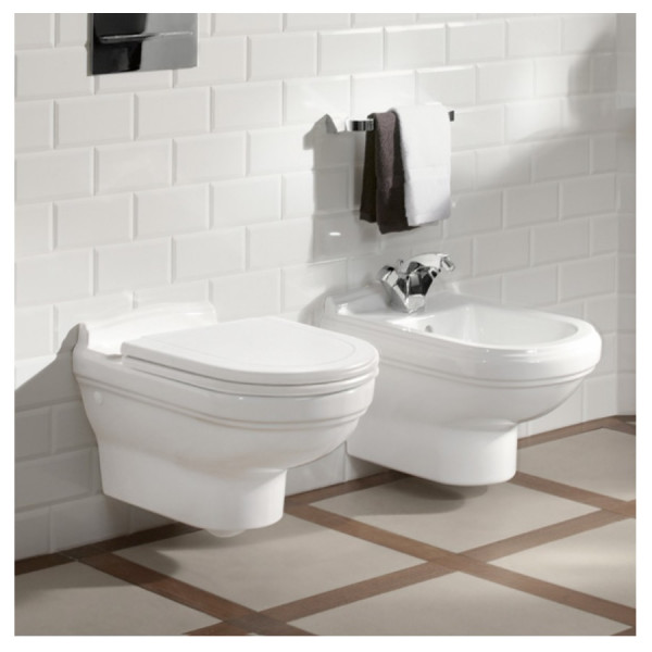Villeroy and Boch Soft Close Toilet Seat and Cover Hommage (8809S1) Alpine White | CeramicPlus